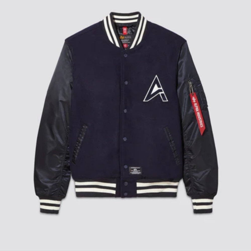 Alpha industries xs unisex varsity jacket NWOT
